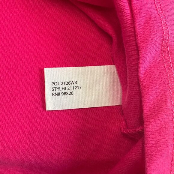 U.S. Polo Assn. Casual Womens Magenta V-Neck T-Shirt Size Small Short Sleeve Top - Picture 7 of 12